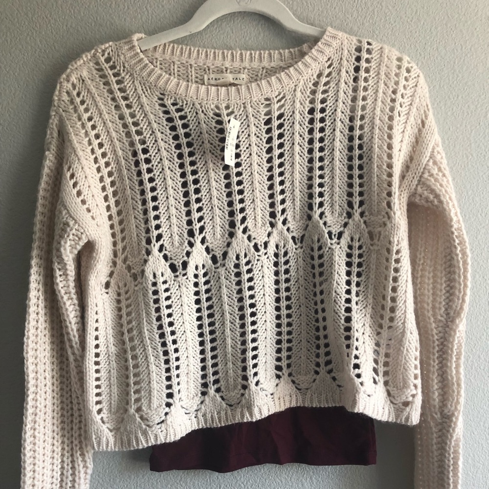 NWT XS Aeropostale sweater and cami set